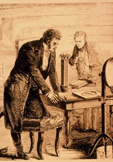 Engraving of Hans Christian Oersted Engraving of Hans Christian Oersted