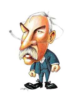 Ernest Rutherford, caricature Ernest Rutherford, caricature