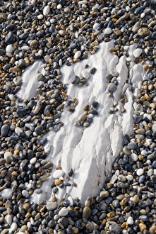Coastal Erosion Images Prints: Eroded chalk deposit