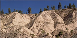 Eroded side of a river canyon Eroded side of a river canyon