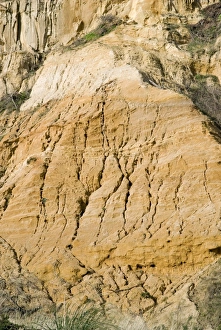 Eroded Sandstone Cliffs Prints: Eroded sandstone cliff face