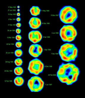 Ursa Major Constellation Prints: Evolution of supernova 1993J, 1993-2000 C016 / 9605