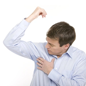 Prints of MODEL RELEASED. Excessive sweating Images Dated 2010 February: Excessive sweating Print