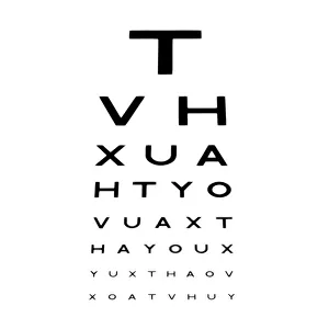 Prints of Eyesight test chart Images Dated: Eyesight Test Chart Print