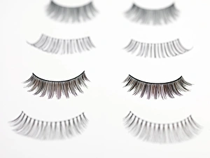 White Background Beauty Products Prints: False eyelashes