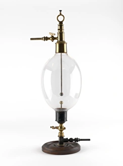 Images Dated 3rd June 2013: Faraday's Egg Print: A glass flask shaped like an egg