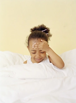 Child Health Issues Prints: Feverish child