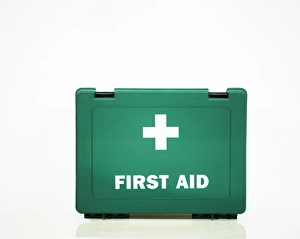 Hospital Equipment Prints: First aid box