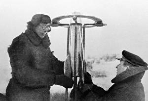 Images Dated 30th May 2008: First Soviet jet rocket print, a photograph of a small-scale model