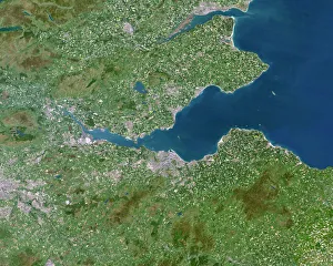 Firth Of Forth Prints: Firth of Forth, UK, satellite image