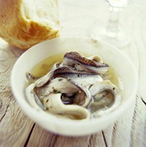 Protein Rich Foods Prints: Fish and bread meal