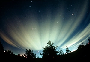 Fisheye lens photograph of the aurora borealis Fisheye lens photograph of the aurora borealis