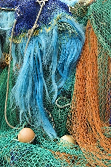 United Kingdom Coastlines Prints: Fishing nets