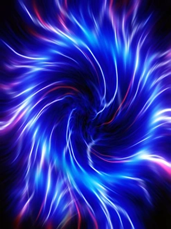 Computer-generated flames print