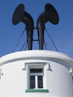 UK Lighthouses Prints: Fog horns on lighthouse