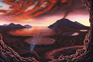 Earth Prints: Early Earth Print: A Precambrian Landscape