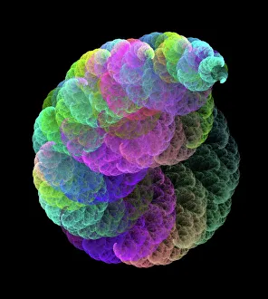 Fractal Geometry Images Prints: Fractal cloud, computer artwork