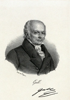 Prints of Franz Joseph Gall (1758-1828), German physiologist Francois Seraphin Delpech Prints: Print of Franz Gall, German physiologist