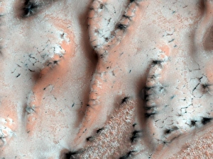 Satellite Imagery Prints: Frozen Mars Print: Satellite Image