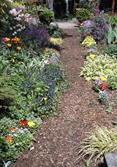 Spring Flower Arrangements Prints: Garden path