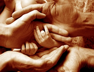 Generations Print: Family Hand in Hand