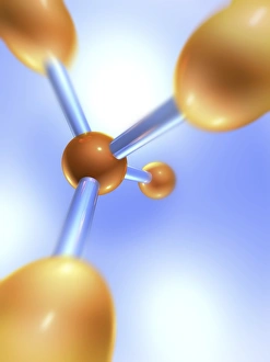 Molecular Model Prints: Generic molecule, artwork