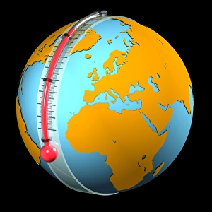 Climate Change Image Prints: Global warming, conceptual image
