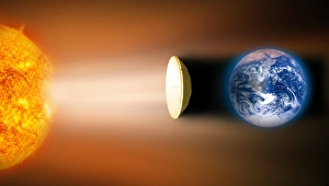 Images Dated 18th February 2011: Global Warming Sun Shield Print
