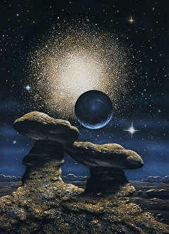 Space Astronomy Images Prints: Globular cluster, artwork