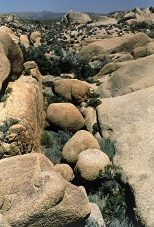 Granite rock exposed to spheroidal weathering Granite rock exposed to spheroidal weathering