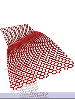Graphene conductivity, conceptual image Graphene conductivity, conceptual image