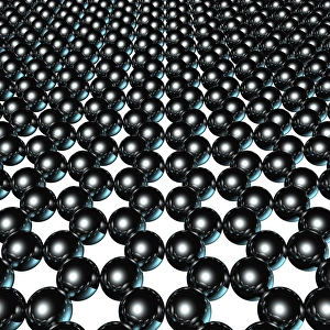 Hexagonal Carbon Lattice Prints: Graphene, molecular structure C016 / 8509