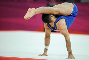 Gymnast in floor exercise, London 2012 C015/5898 Gymnast in floor exercise, London 2012 C015/5898