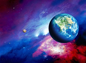 Astronomical Illustration Prints: Habitable alien planet
