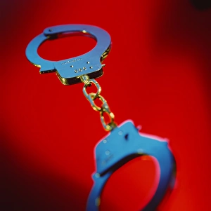 Images Dated 6th April 2001: Handcuffs Print