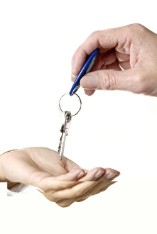Images Dated 4th September 2012: Handing over keys Print