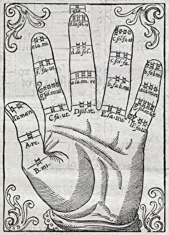 17th Century Artwork Prints: Harmonious hand, 17th century artwork
