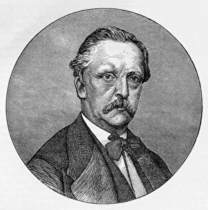 19th Century Scientist Prints: Hermann Helmholtz, German physicist