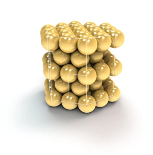 Hexagonal Close-Packed Crystal Structure Print