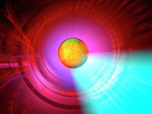 Higgs Boson particle, artwork Higgs Boson particle, artwork
