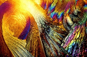 Polarised Light Microscopy Images Prints: Ice crystals