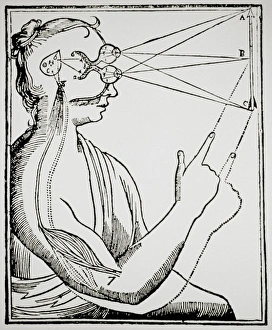 Illustration from De Homine by Rene Descartes Illustration from De Homine by Rene Descartes