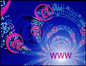 High Tech Communications Prints: Internet abstract