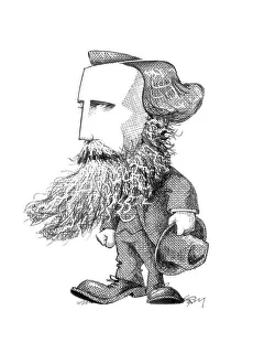 James Clerk Maxwell, caricature James Clerk Maxwell, caricature
