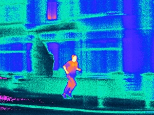 Thermography Images Prints: Jogging, thermogram