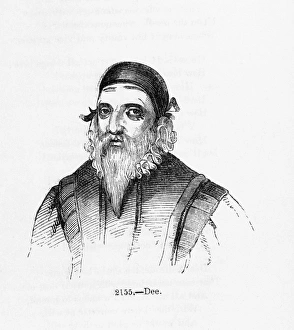 Images Dated 3rd November 2011: Print of John Dee, a 19th century engraving