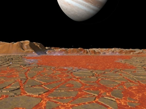 Images Dated 24th May 2010: Jupiter from Io Print