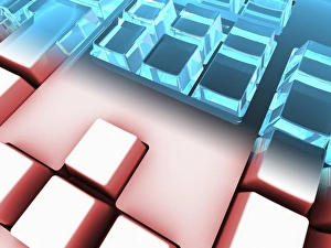 Computer Keyboard Image Prints: Keyboard, artwork C013 / 9986