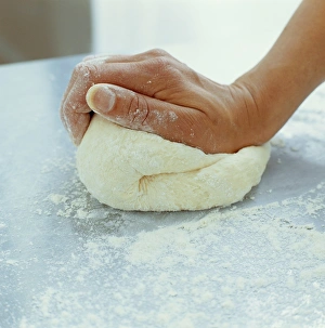 Kneading dough Kneading dough
