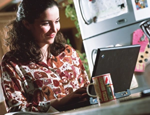 Female Laptop User Prints: Laptop computing